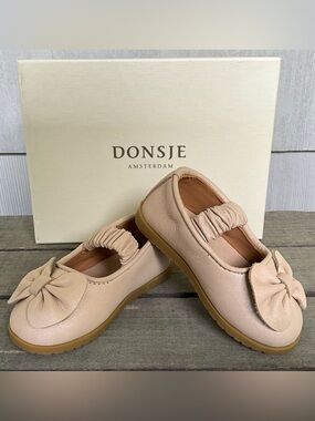 Donsje Sylah Ballerinas Mary Jane Flat Dress Shoes Powder Pink Nubuck Sz 4 EU 20